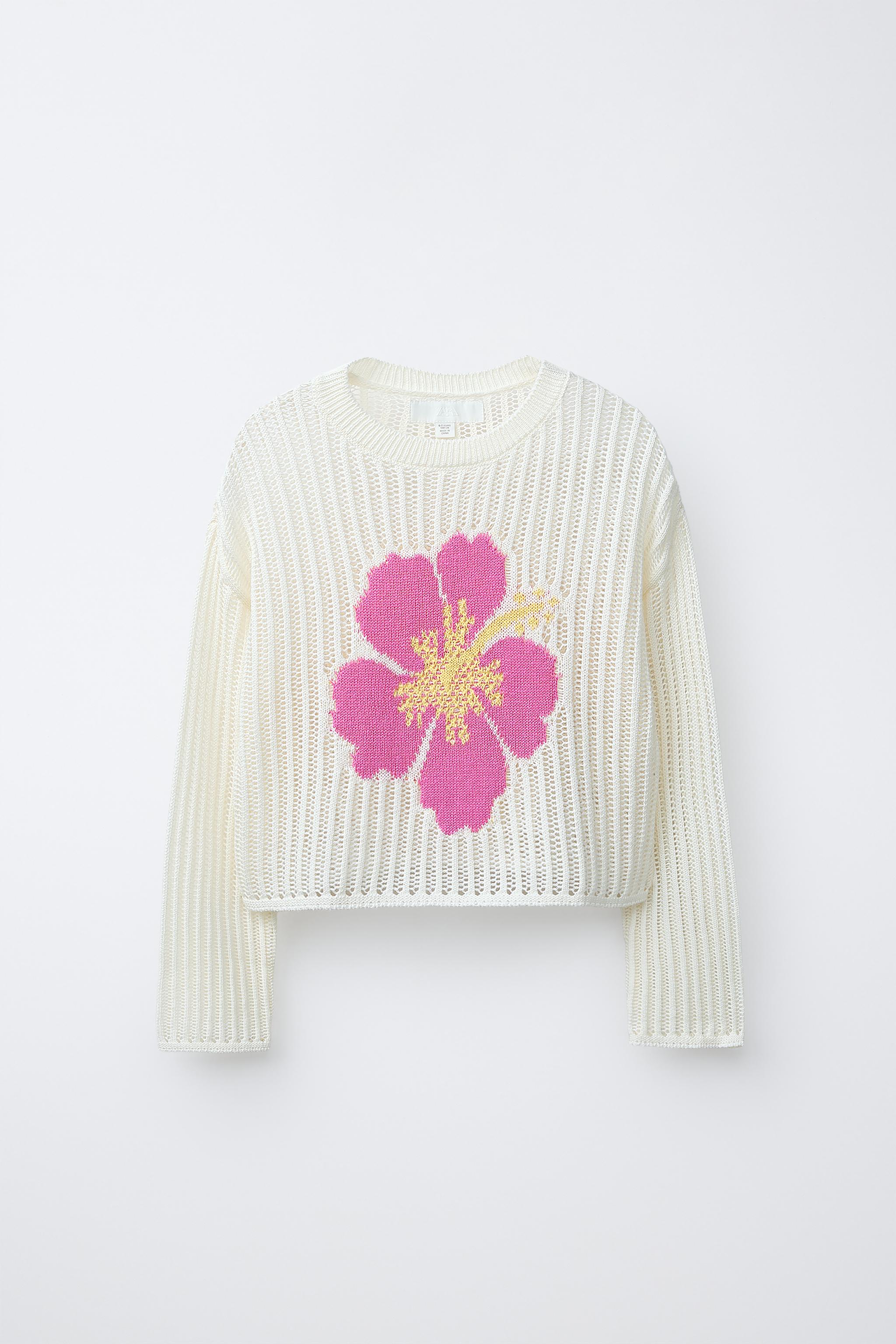 HIBISCUS FLORAL KNIT JUMPER